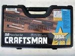 Vintage Craftsman 1/4" & 3/8" Drive 58pc Sae Metric Socket Set 33558 Made In Usa. Fixed Price $199.95.