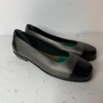 Sas Coco Cap Toe Slip On Flat Loafer Shoes Patent Leather Pewter Black Womens 8m. Fixed Price $34.99.