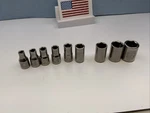 Craftsman 1/4 Drive 10pc 6pt Metric Sockets, 4mm - 12mm Laser Marked, Usa. Fixed Price $21.00.
