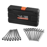 Skyshalo 18-pc Extra Long Allen Hex Bit Socket Set, 3/8 In. Drive, S2 & Cr-v. Fixed Price $23.95.