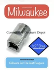 Milwaukee 3/4" In. 1/2" Drive Sae 6 Point Standard Shallow Socket 45-34-9104. Fixed Price $9.93.