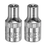 2pcs E-torx Socket 1/4" Drive E5 External Torx Deep 1" Star Sockets. Fixed Price $6.37.