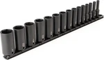 3/8 Inch Drive Deep 6-point Impact Socket Set With Rail, 15-piece (1/4-1 In.). Fixed Price $109.99.