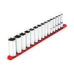 Tekton Shd92106 1/2" Drive Deep 6-point Socket Set, 15-piece. Fixed Price $75.00.