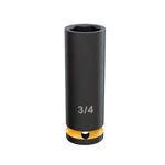 Klutch 1/2in.-drive 6-point Chrome Molybdenum Deep Impact Socket, 3/4in. Sae. Fixed Price $14.49.