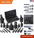 Bates 17 Pc Impact Adapter Set - Heat-treated, Corrosion-resistant Storage Case. Fixed Price $32.29.