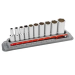 Ingersoll Rand 10 Piece 3/8 Inch Drive Sae 6 Point Deep Socket Set - 752050x. Fixed Price $46.99.