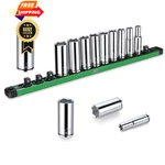 Sk 3/8" Drive Socket Set, Deep Sae Sockets, 13-piece 1/4" To 1", One Size. Fixed Price $90.99.