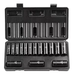 Skyshalo 3 8 In Impact Sockets Set 6 Point Drive Bit Ratchet Tool Kit Case 15 Pi. Fixed Price $26.99.