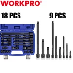 Workpro 18pc/9pcs Impact Driver Extension Bar Drive Socket Accessories. Fixed Price $34.99.