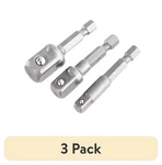 (3 Pack) Hyper Tough 3-piece Quick Connect Socket Adapter Set Au85043k. Fixed Price $18.13.