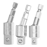 3pcs Power Drill Sockets Adapter Set 1/4" 3/8" 1/2" Impact Square Drive Adapt.... Fixed Price $12.05.