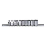 Westward 53pn27 Socket Set,chrome,sae,12-point. Fixed Price $11.87.