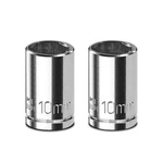Upenjok 2pcs 1/4" Drive 10mm Socket Set, Shallow, Shallow. Fixed Price $9.88.