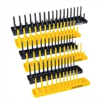 Oemtools 22238 6 Piece Sae And Metric Socket Organizer Tray Set Black Yellow. Fixed Price $49.79.