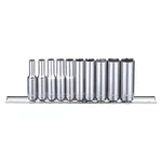 Westward 53pn26 Socket Set,1/4"drive,6-point, Sae,chrome. Fixed Price $16.74.