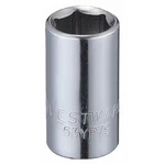 Westward 1/4 In Drive, 5/16" Hex Sae Socket, 6 Points, Steel, Chrome,. Fixed Price $10.51.