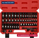 Mixpower 3/8" Drive Deep Impact Socket Set, 6 Point, 49 Piece Standard Sae And M. Fixed Price $69.95.
