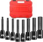 1/2" Drive Impact Allen Socket Set, 8 Piece 6 , 7 10 12, 14, 17,19 Mm. Fixed Price $50.33.