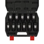 Ementol 11pcs 1/2-inch Drive Spindle Axle Nut Impact Socket Set, Cr-mo, 6 Poi.... Fixed Price $72.21.