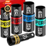 Aiourx 1/2" Drive Lug Nut Impact Socket Set, 5 Pcs 5pcs Metric&sae. Fixed Price $38.99.