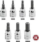 Powerbuilt 648663 3/8-inch Drive Mm Hex Bit Sockets, 7-piece By. Fixed Price $13.99.