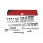 Wright Tool 340 3/8" Drive 29 Piece Standard And Deep Socket Set 12-point. Fixed Price $411.80.