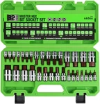Swanlake 32 Piece Hex Bit Socket Set,sae And Metric, 1/4'', 3/8', One Size. Fixed Price $55.02.