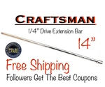 Craftsman 1/4 In Drive X 14 In. Long Extension Bar 1/4" 14" Cmmt43532. Fixed Price $18.96.