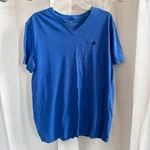 American Eagle Legend T Men Shirt Large Blue Preppy Logo Classic Fit Aeo 18539x. Fixed Price $20.16.
