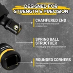 Swivel Socket Set Impact Universal Joint-socket 1/2" 3/8" 1/4" Flexible Premium. Fixed Price $27.80.