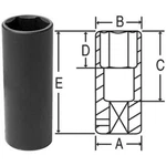 Grey Pneumatic 2021mdt 1/2" Drive X 21mm Extra-thin Wall Deep Socket. Fixed Price $18.67.