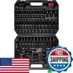 Tecotek 1/4 3/8 Dr. Impact Socket Set 189 Piece Wrench Mechanic. Fixed Price $178.11.