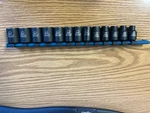 Matco - 13 Piece Metric Socket Set Bp19m6v-bp7m6v 12 Point Impact Loc#202. Fixed Price $107.99.