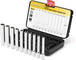 Ementol 10pcs 3/8-inch Drive Metric Deep 3/8" (8-17mm). Fixed Price $58.99.