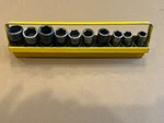 Mac Tools 3/8 Drive Impact Swivel Socket Set, 6pt, 10-19mm. 10 Sockets Total. Fixed Price $185.00.