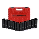 Casoman 1/2-inch Drive Deep Impact Socket Set, Metric, Cr-v, 6-point, 10 Mm -.... Fixed Price $42.18.
