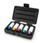 Steelman 1/2in. Drive Nylon 5 Piece Non-scratching Custom Wheel Socket Set. Fixed Price $53.99.