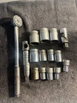 Blackhawk Tools 1940's 15 Pc 1/2" Drive Socket Set 7/16" - 1 1/16" 49997 Ratchet. Fixed Price $179.95.