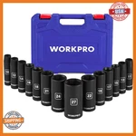 Workpro 14-piece 1/2 Drive Deep Impact Socket Set, 6-point S. Fixed Price $68.49.