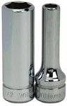 3/8" Drive Deep Sockets, 6 Point, Metric, High-polished Chrome Finish, Williams. Fixed Price $16.12.