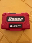 Bauer 35pc Impact Driver Bit Set Bits, Socket Adapter, Nut. Fixed Price $35.00.