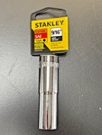 1 New Stanley 86-482 9/16" Sae 12-pt Point Deep Socket Chrome, 1/2" Drive. Fixed Price $10.99.