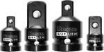 4pcs Impact Socket Adapter And Reducer Set,1/4" & 3/8" 1/2" 4pc, Black. Fixed Price $10.36.