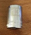 Craftsman 13mm Socket 6 Point 1/4" Drive Z-al 34609 Easy Read. Fixed Price $9.50.