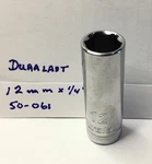 Duralast 12mm X 1/4" Dr Metric Deep Socket -50-061- 6 Pt - Free Usa Shipping. Fixed Price $8.95.