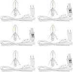 6 Packs 6ft Village Light Cord With 1w C7 Led Bulb, Salt Lamp On/off S. Fixed Price $35.99.