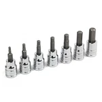 Powerbuilt 7 Piece 3/8 Inch Drive Metric Hex Bit Hex, Metric, Piece, Silver. Fixed Price $26.99.