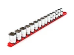 1/2 Inch Drive 12-point Socket Set With Rail, 15-piece (10-24 Mm). Fixed Price $65.99.