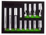 13 Pc Spark Plug Sockets Master Set Std, Extra Deep, Universal, Thin, Vim Spm100. Fixed Price $122.99.